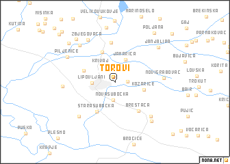 map of Torovi