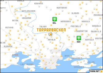 map of Torparbacken