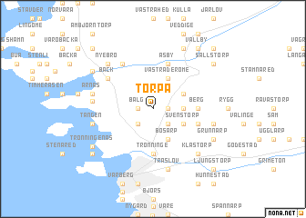 map of Torpa