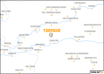 map of Torpova