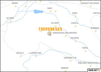 map of Torrebeses