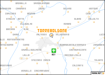 map of Torre Boldone