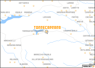 map of Torre Caprara