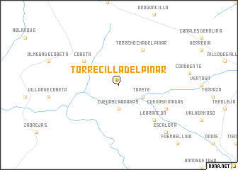 map of Torrecilla del Pinar