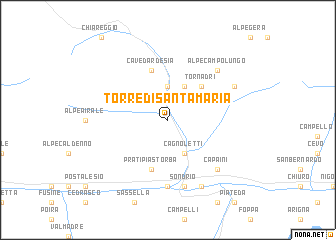 map of Torre di Santa Maria
