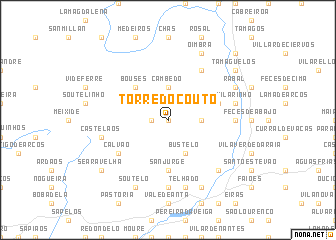 map of Torre do Couto