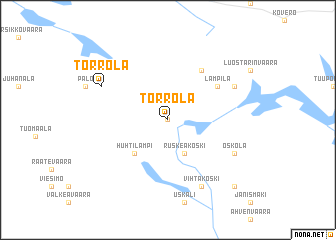 map of Törrölä