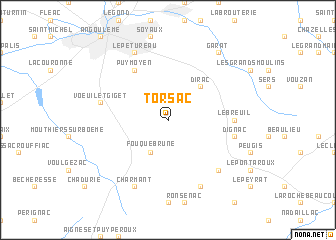 map of Torsac