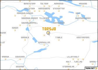 map of Torsjö