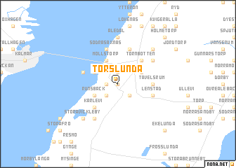 map of Torslunda