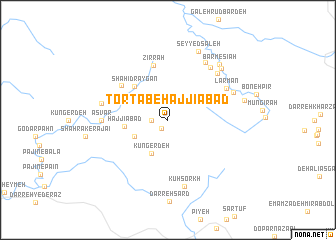 map of Tortāb-e Ḩajjīābād