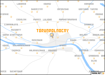 map of Toruń Północny