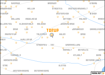 map of Torup