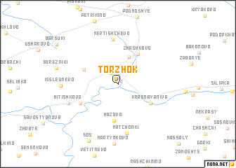 map of Torzhok