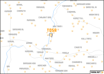 map of Tosa