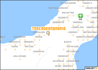 map of Tosca de Ana María