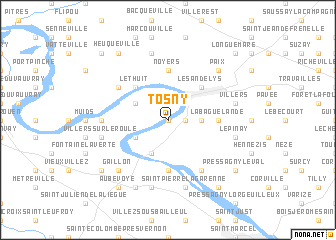 map of Tosny