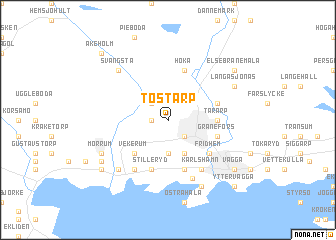 map of Tostarp