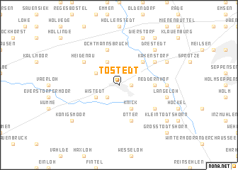 map of Tostedt