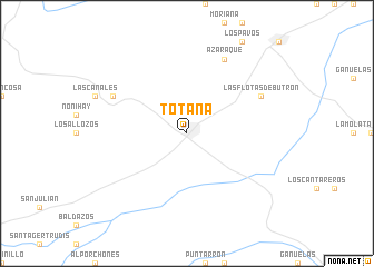 map of Totana