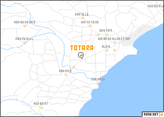 map of Totara