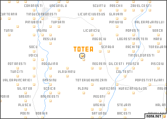 map of Totea