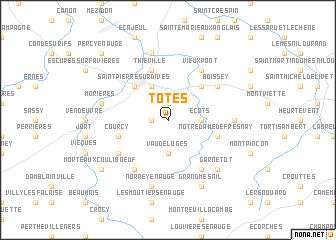 map of Tôtes