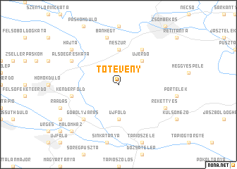 map of Tőtevény