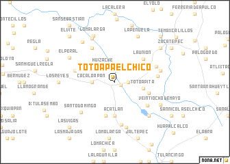 map of Totoapa el Chico