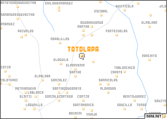 map of Totolapa