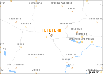 map of Tototlán