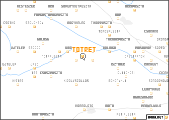 map of Tótrét