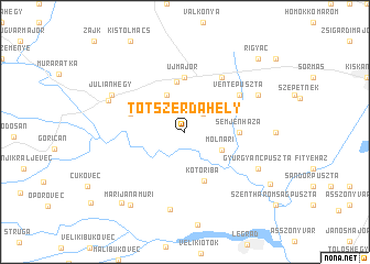 map of Tótszerdahely