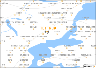 map of Tøttrup