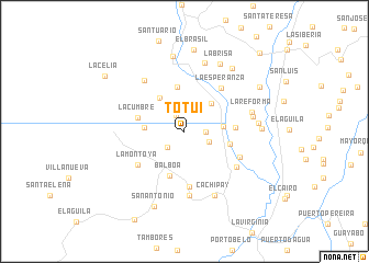 map of Totuí