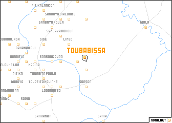 map of Touba Bissa