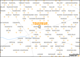 map of Tougneur