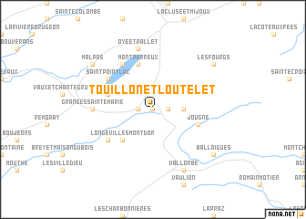 map of Touillon-et-Loutelet