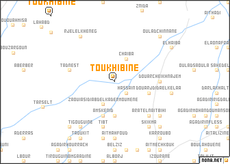 map of Toukhibine