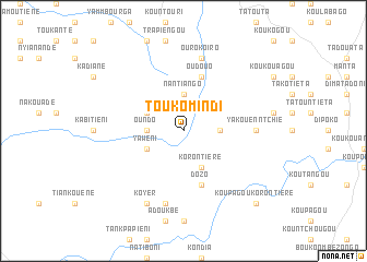 map of Toukomindi