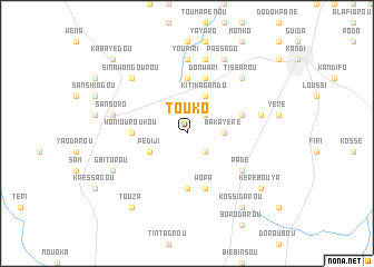 map of Touko