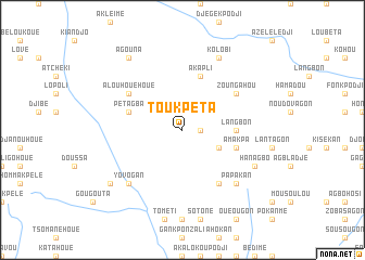 map of Toukpéta