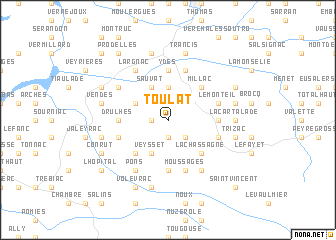 map of Toulat