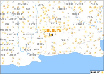 map of Toulouye