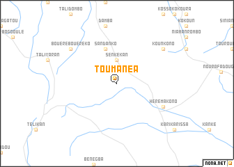 map of Toumanéa