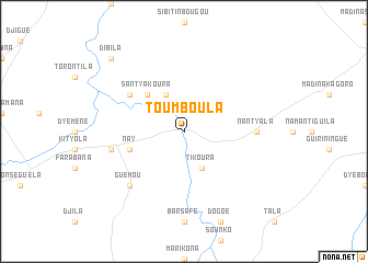 map of Toumboula