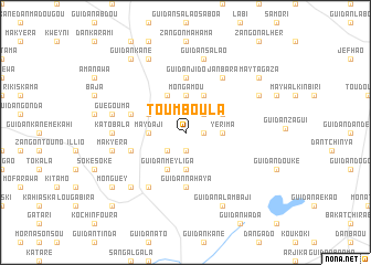 map of Toumboula