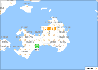 map of Tou-men