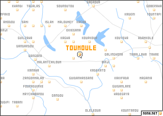 map of Toumoulé