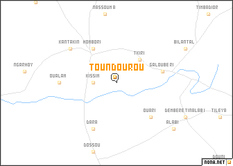 map of Toundourou